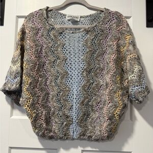 Vintage Bonnie Boerer Multicolor Knit Sweater Ladies Size Medium